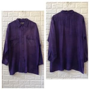 Vintage Forenza tie‎ dye SILK tunic blouse
